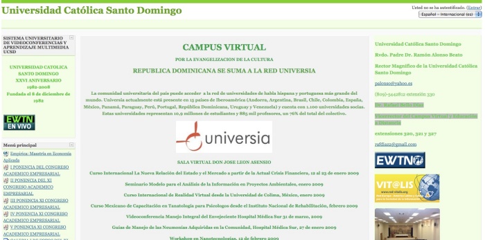 Campus Virtual de la Universidad Católica Santo Domingo