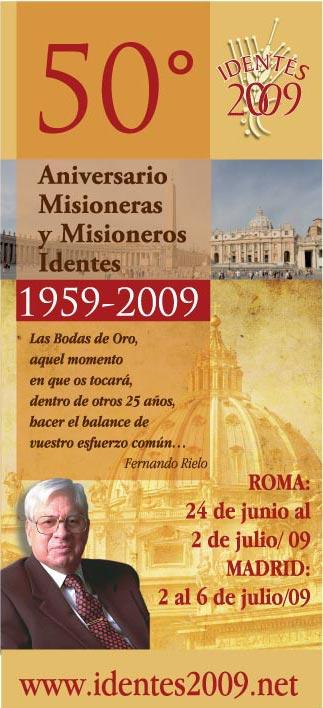 50º Aniversario Misioneras y Misioneros Identes.