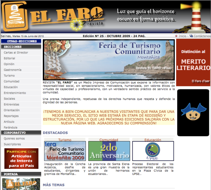 Revista El Faro.
