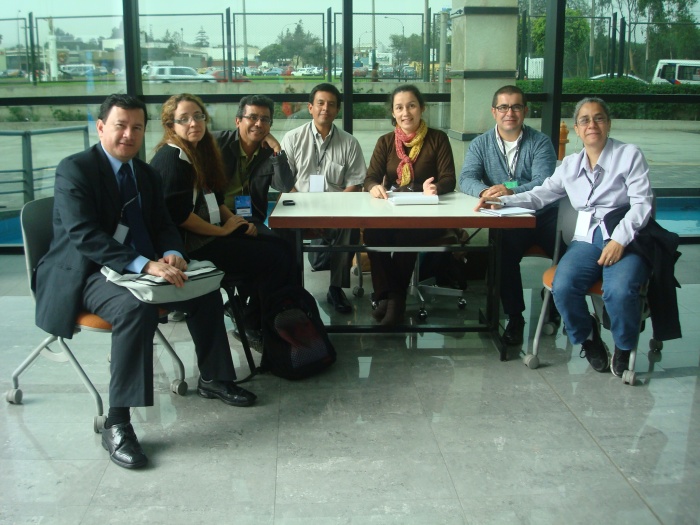 Representantes de universidades de Ecuador, Colombia, Venezuela y Bolivia. La reunión fue convocada por Marta Paz, Directora de la Región Andina de FELAFACS