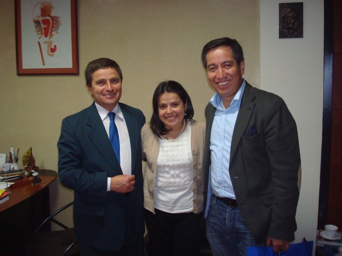 (I-D) Gabriel García Torres, Catalina Mier y Claudio Rosas.
